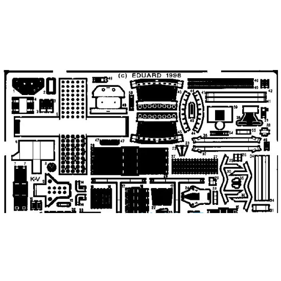PHOTO-ETCHED SET M8 GREYHOUND FOR TAMIYA KIT 1/35 EDUARD 35200