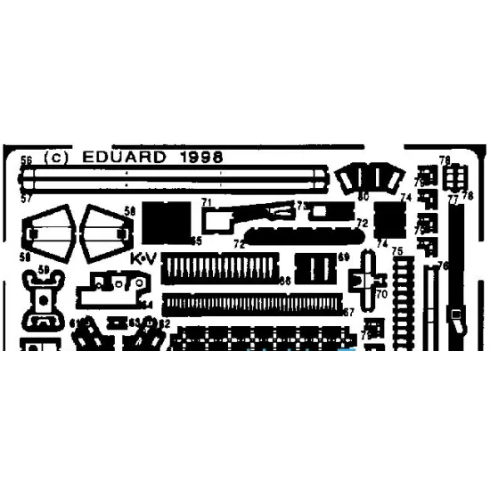 PHOTO-ETCHED SET M8 GREYHOUND FOR TAMIYA KIT 1/35 EDUARD 35200