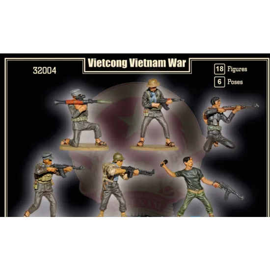 VIETCONG, VIETNAM WAR 1/32 MARS FIGURES 32004