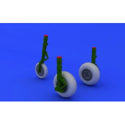 BRASSIN 1/48 ME 262 WHEELS, FOR TAMIYA KIT 1/48 EDUARD 648106