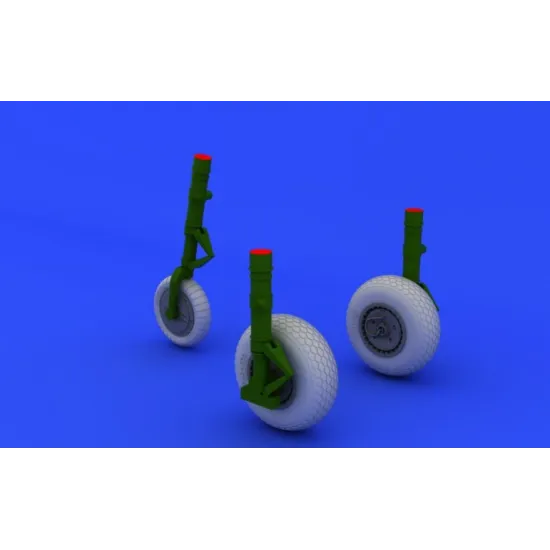 BRASSIN 1/48 ME 262 WHEELS, FOR TAMIYA KIT 1/48 EDUARD 648106