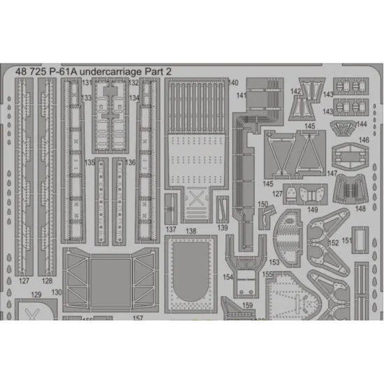 PHOTO-ETCHED SET BIG-ED 1/48 P-61A, FOR G.W.H. KIT 1/48 EDUARD BIG-4967