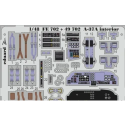 PHOTO-ETCHED SET 1/48 A-37A INTERIOR (SELF ADHESIVE), FOR TRUMPETER KIT 1/48 EDUARD FE702