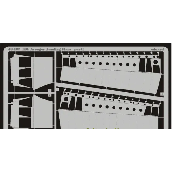 PHOTO-ETCHED SET BIG-ED 1/48 TBF-1 AVENGER, FOR ACCUR KIT 1/48 EDUARD BIG-4830