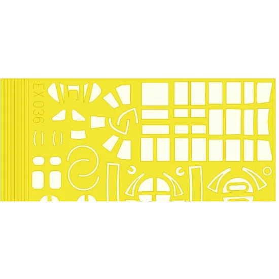 MASK 1/48 FOR TBF/TBM AVENGER, FOR ACCURATE MINIATURES KIT 1/48 EDUARD EX036