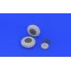 BRASSIN 1/48 JU 88 WHEELS EARLY, FOR DRAGON KIT 1/48 EDUARD 648130