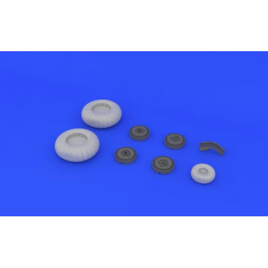 BRASSIN 1/48 JU 88 WHEELS EARLY, FOR DRAGON KIT 1/48 EDUARD 648130