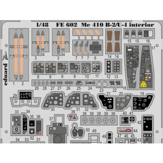 PHOTO-ETCHED SET BIG-ED 1/48 ME 410, FOR MENG KIT 1/48 EDUARD BIG-4992
