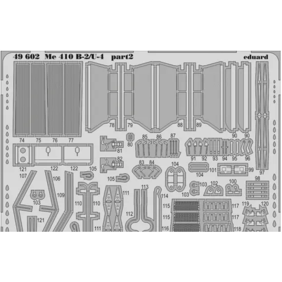 PHOTO-ETCHED SET BIG-ED 1/48 ME 410, FOR MENG KIT 1/48 EDUARD BIG-4992