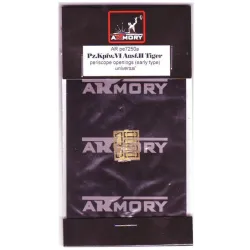 PZ.KPFW.VI AUSF.II TIGER PERISCOPE OPENINGS, EARLY (UNIVERSAL) 1/72 ARMORY PE7250a