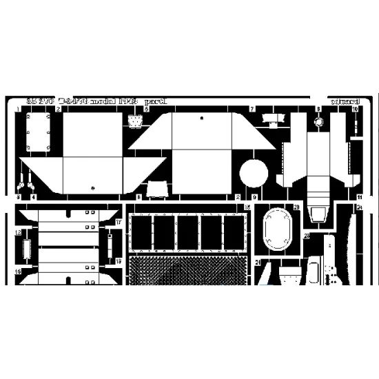PHOTO-ETCHED SET 1/35 T-34/76 MOD.1942, FOR ZVEZDA KIT 1/35 EDUARD 35270