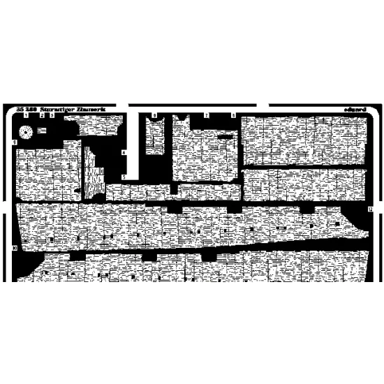 PHOTO-ETCHED SET 1/35 STURMTIGER ZIMMERIT, FOR TAMIYA KIT 1/35 EDUARD 35380