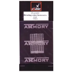 BRACING WIRE FASTENERS (SINGLE) 1/48 ARMORY peA4806