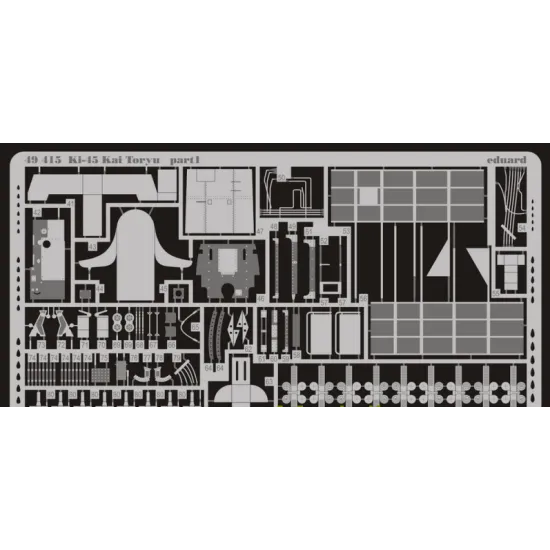 PHOTO-ETCHED SET 1/48 KI-45 KAI TORYU, FOR HASEGAWA KIT 1/48 EDUARD 49415