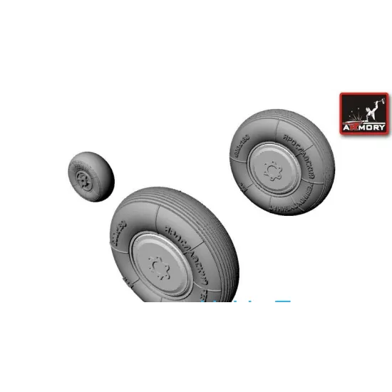 WHEELS SET 1/48 FOR SUKHOJ SU-7BKL FIGHTER 1/48 ARMORY AW48007