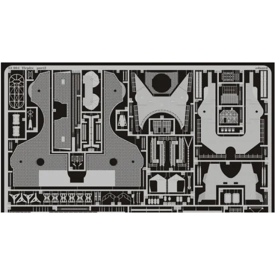 PHOTO-ETCHED SET 1/350 TIRPITZ, FOR TAMIYA KIT 1/350 EDUARD 53004