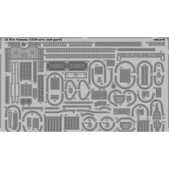 PHOTO-ETCHED SET 1/350 YAMATO NEW TOOL, FOR TAMIYA KIT 1/350 EDUARD 53072