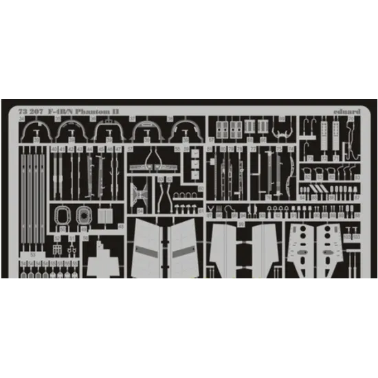 PHOTO-ETCHED SET 1/72 F-4B/N PHANTOM II, FOR HASEGAWA KIT 1/72 EDUARD EDU-73207