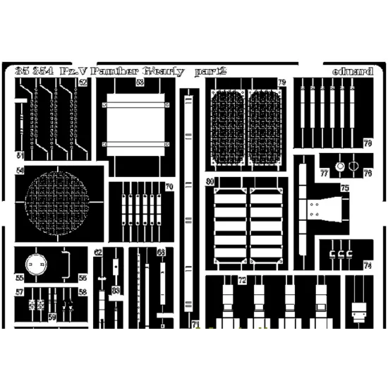 PHOTO-ETCHED SET 1/35 PANTHER G EARLY 1/35 EDUARD 35354