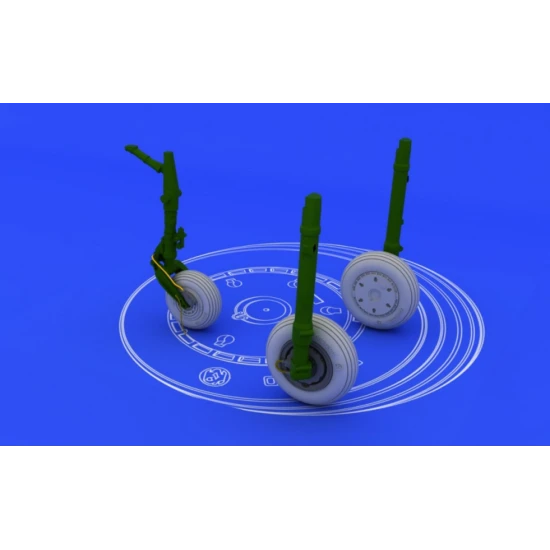 BRASSIN 1/48 MIG-21F WHEELS, FOR TRUMPETER KIT 1/48 EDUARD 648103