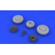 BRASSIN 1/48 MIG-21F WHEELS, FOR TRUMPETER KIT 1/48 EDUARD 648103