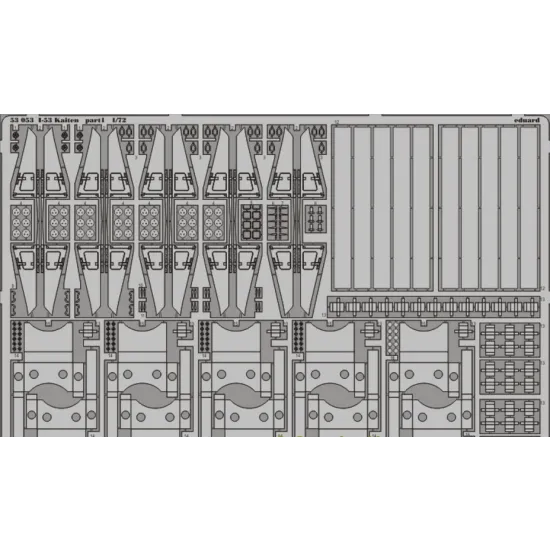PHOTO-ETCHED SET 1/72 I-53 KAITEN, FOR LINDBERG KIT 1/72 EDUARD EDU-53053