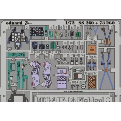 PHOTO-ETCHED SET 1/72 MIG-21F-13 FISHBED C, FOR REVELL KIT 1/72 EDUARD EDU-73260