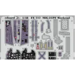 PHOTO-ETCHED SET 1/48 MIG-21PF WEEKEND EDITION, FOR EDUARD KIT 1/48 EDUARD FE717