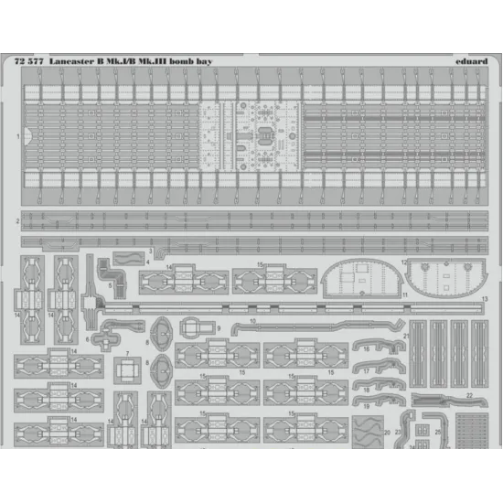 PHOTOETCHED SET BIG-ED 1/72 LANCASTER B MK.III 1/72 EDUARD BIG-7286