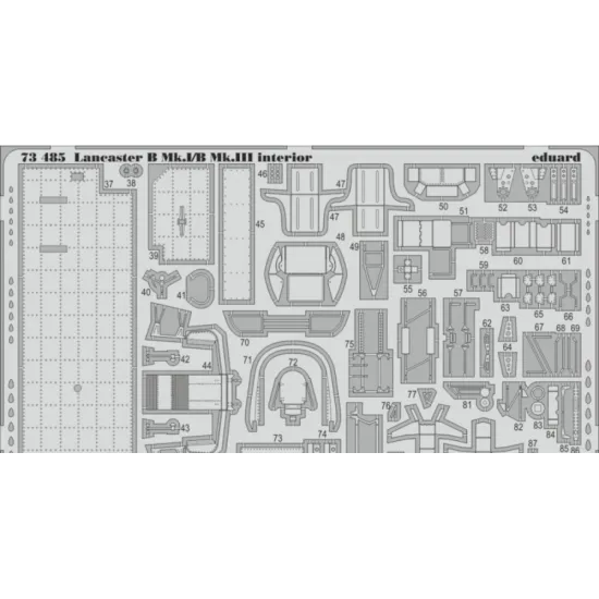 PHOTOETCHED SET BIG-ED 1/72 LANCASTER B MK.III 1/72 EDUARD BIG-7286