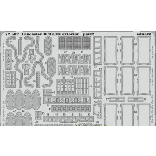 PHOTOETCHED SET BIG-ED 1/72 LANCASTER B MK.III 1/72 EDUARD BIG-7286