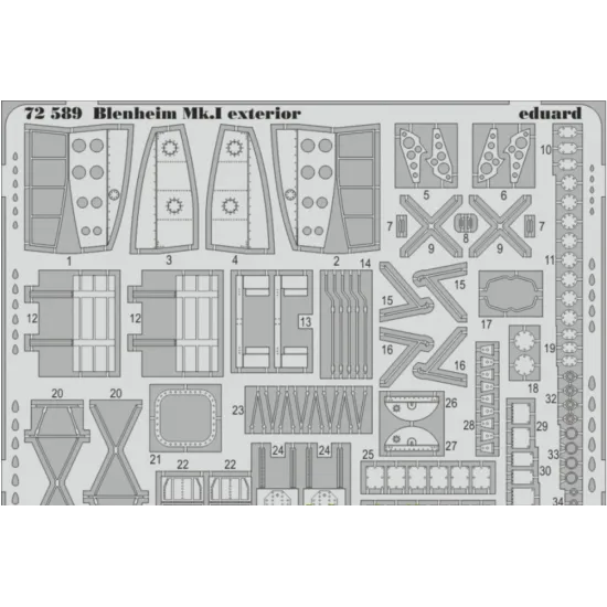 PHOTOETCHED SET BIG-ED 1/72 BLENHEIM MK.I 1/72 EDUARD BIG-7291