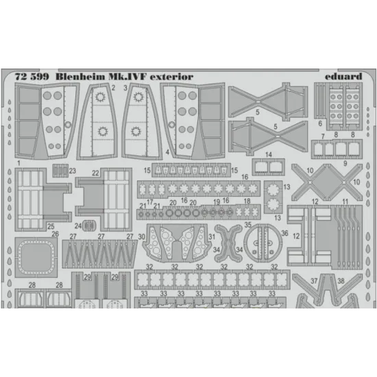 PHOTOETCHED SET BIG-ED 1/72 BLENHEIM MK.IVF 1/72 EDUARD BIG-7297
