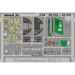 PHOTO-ETCHED SET 1/48 HURRICANE MK.I 1/48 EDUARD FE252