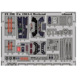 PHOTOETCHED SET 1/48 FW 190A-5 WEEKEND 1/48 EDUARD FE398