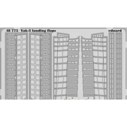 PHOTOETCHED SET 1/48 YAK-3 LANDING FLAPS, FOR ZVEZDA 1/48 EDUARD 48775