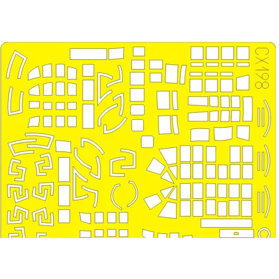 MASK 1/72 PETLYAKOV PE-8, FOR AMODEL KIT 1/72 EDUARD EDU-CX198