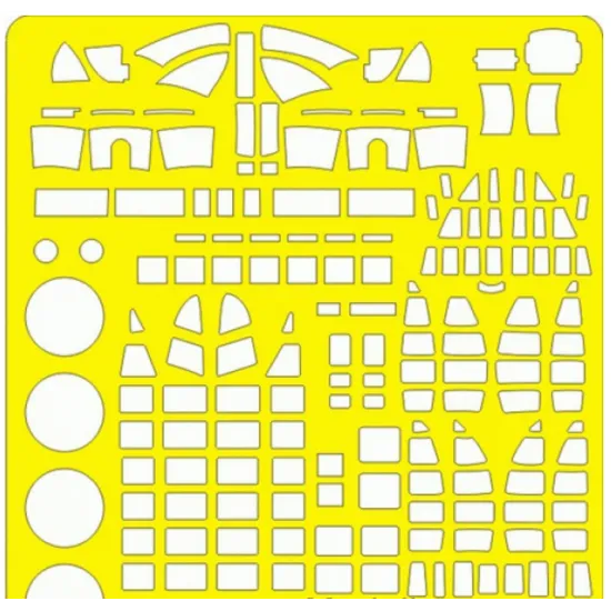 MASK 1/72 FOR PETLYAKOV PE-8, FOR ZVEZDA KIT 1/72 EDUARD EDU-CX215