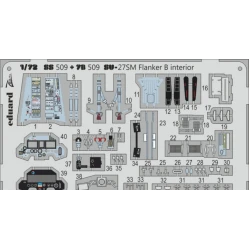 PHOTOETCHED SET 1/72 SU-27SM FLANKER B (SELF ADHESIVE) 1/72 EDUARD EDU-73509