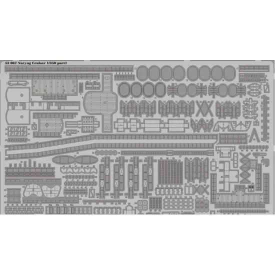 PHOTOETCHED SET VARYAG CRUISER 1/350 EDUARD 53067