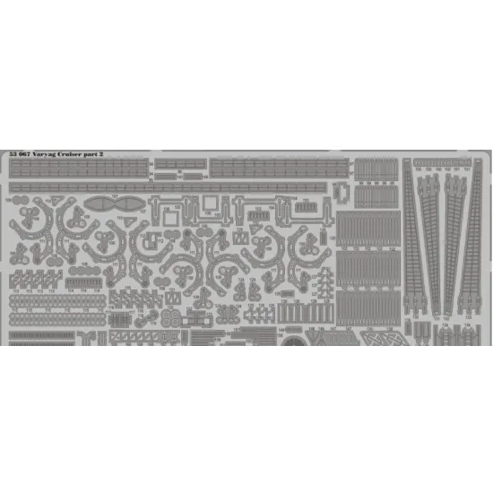 PHOTOETCHED SET VARYAG CRUISER 1/350 EDUARD 53067