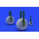 BRASSIN WHEELS SET 1/72 FOR LANCASTER 1/72 EDUARD 672025
