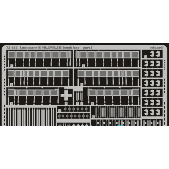 PHOTOETCHED SET BIG-ED 1/72 LANCASTER B MK.I/MK.III 1/72 EDUARD BIG-7220