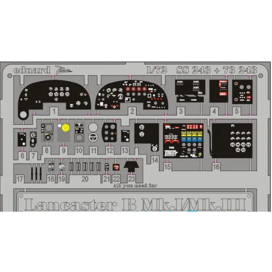 PHOTOETCHED SET BIG-ED 1/72 LANCASTER B MK.I/MK.III 1/72 EDUARD BIG-7220