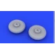 BRASSIN WHEELS SET FOR BEAUFIGHTER MK.X 1/72 EDUARD 672075