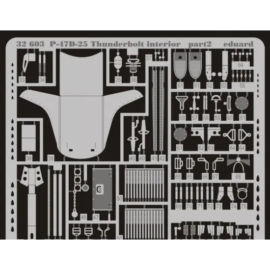 PHOTOETCHED SET BIG-ED 1/32 P-47D-25 THUNDERBOLT 1/32 EDUARD BIG-3259