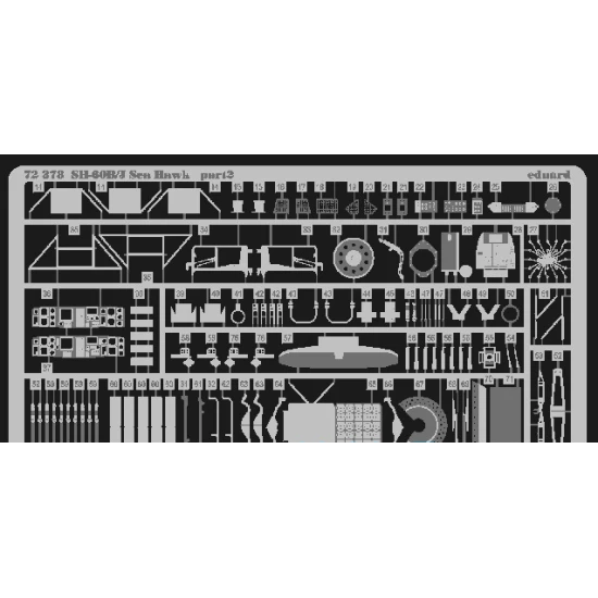 PHOTO-ETCHED SET SH-60B/J SEA HAWK 1/72 EDUARD EDU-72378