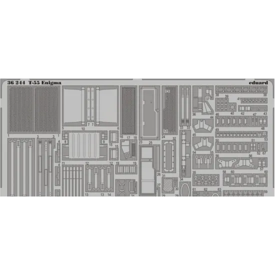 PHOTO-ETCHED SET T-55 ENIGMA 1/35 EDUARD 36244
