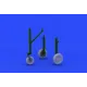 BRASSIN 1/48 A-4E/F WHEELS SET 1/48 EDUARD 648214