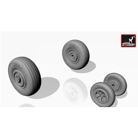 MIKOYAN MIG-23,23P(EARLY) WHEELS 1/72 ARMORY AW72014